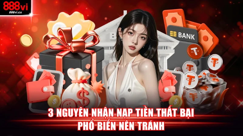 3 nguyên nhận nạp tiền thất bại phổ biến nên tránh