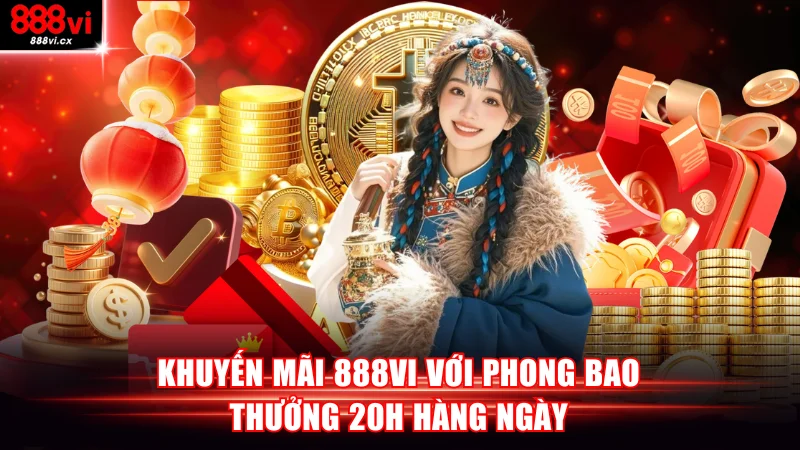 Khuyến mãi 888VI với phong bao thưởng 20h hàng ngày