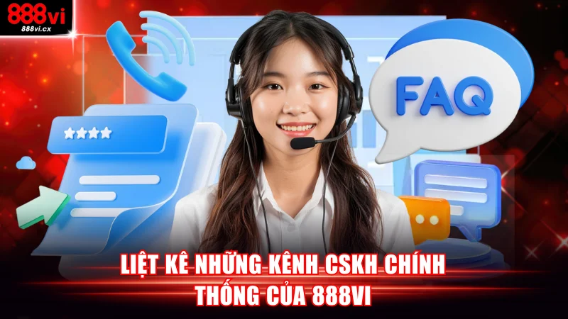 Liệt kê những kênh CSKH chính thống của 888VI