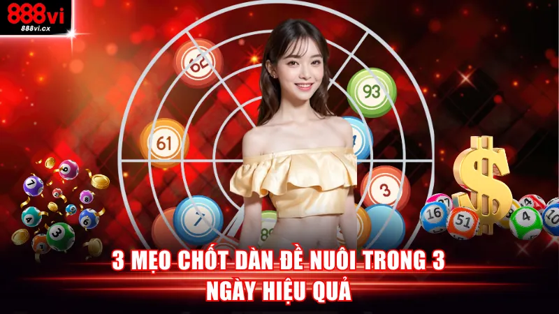 3 mẹo chốt dàn đề nuôi trong 3 ngày hiệu quả