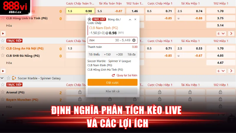 Định nghĩa phân tích kèo live và các lợi ích