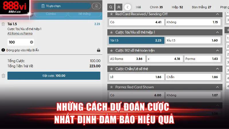 Những cách dự đoán cược nhất định đảm bảo hiệu quả
