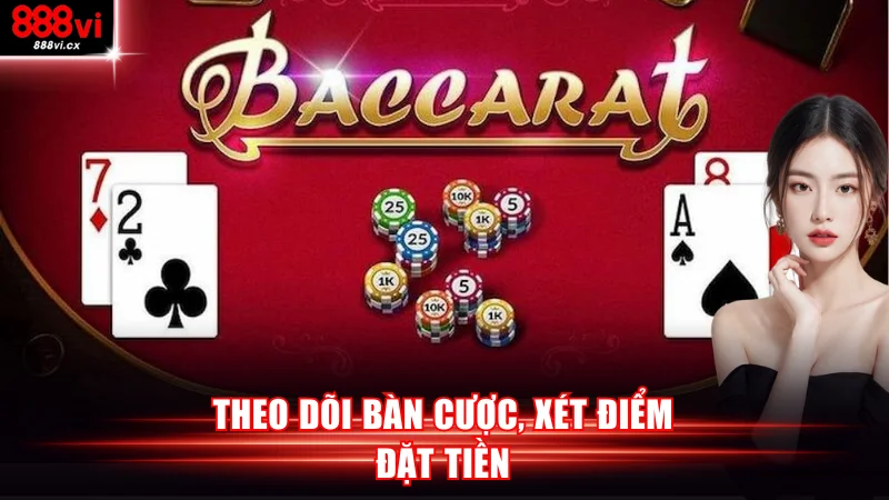 Theo dõi bàn cược, xét điểm đặt tiền